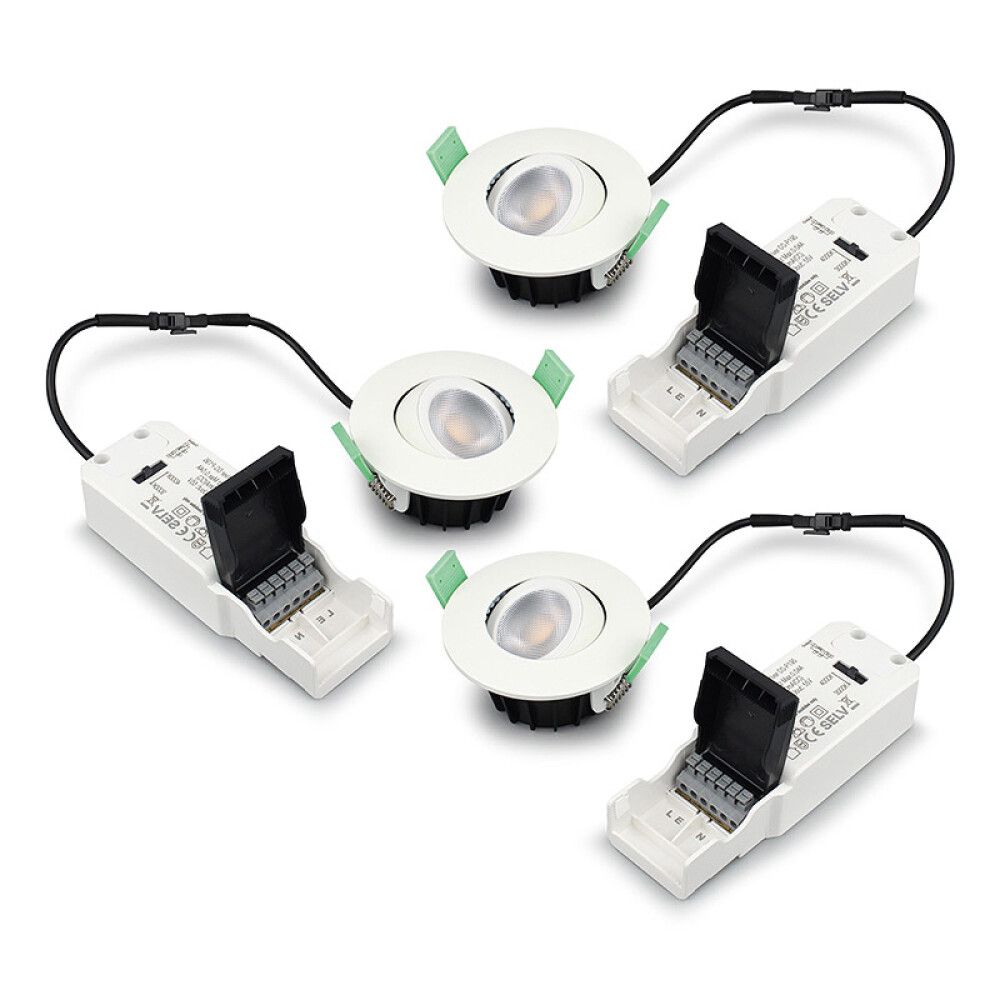 DOWNLIGHT ECOLITE DORIN 3000-4000K 3PK HVIT