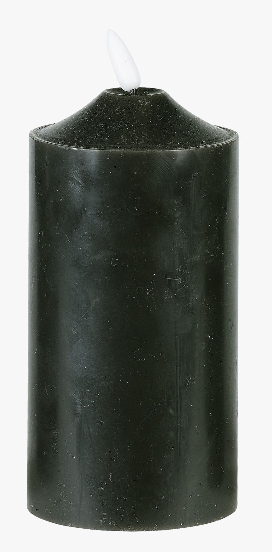 Led kubbelys svart - 7,5x7,5x25 cm