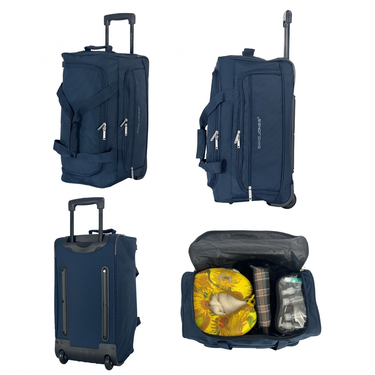 David Jones Sac de voyage cabine avec roulettes 34L David Jones polyester taille S 52cm
