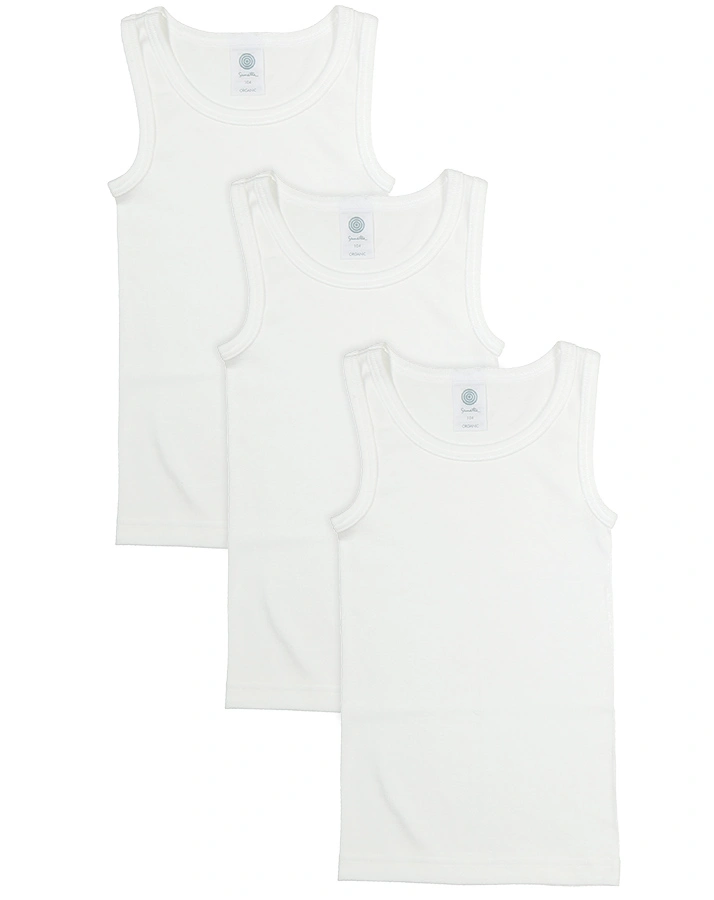 Unterhemd BASIC BOY 3er-Pack in weiß
