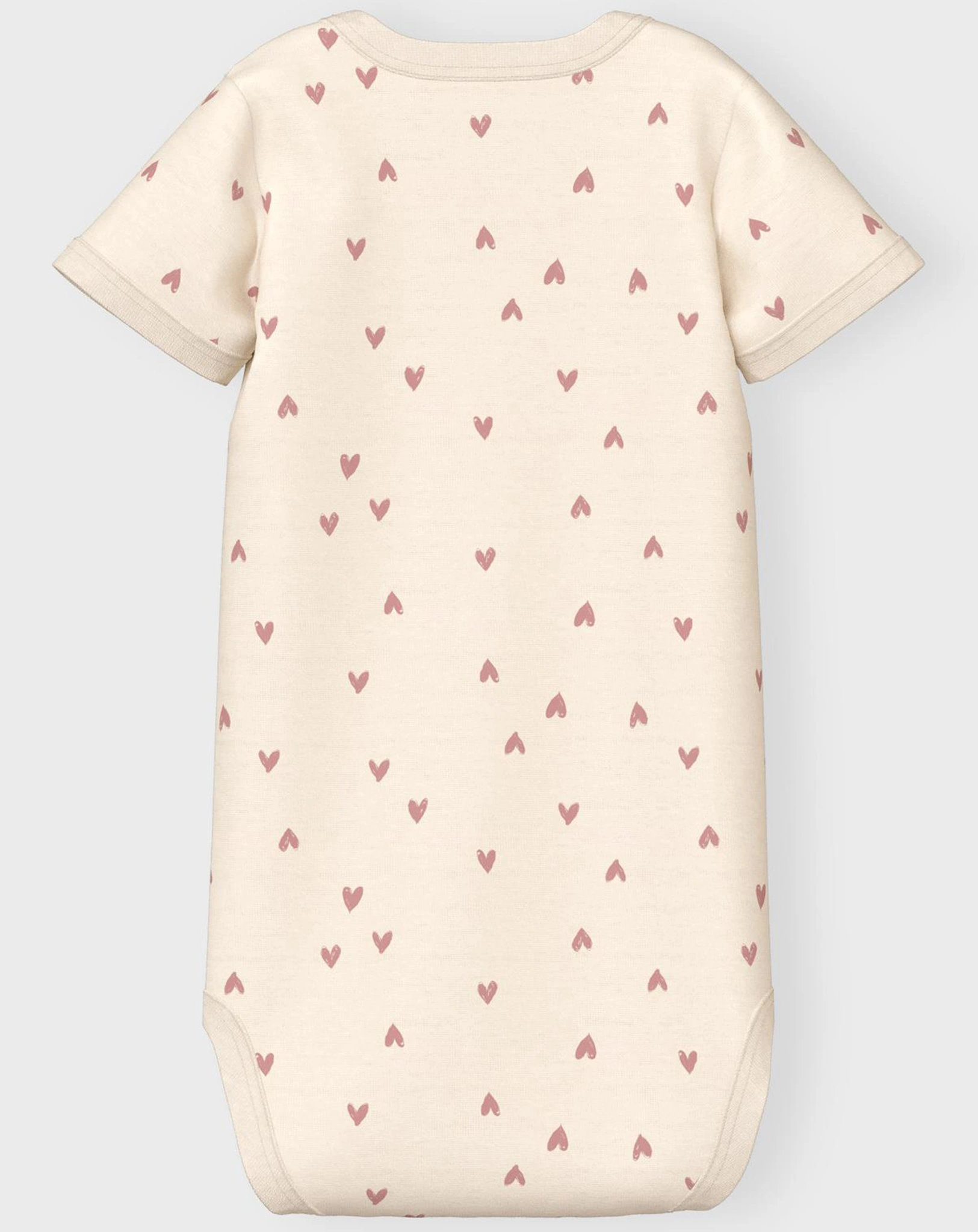 Kurzarm-Body NBFBODY HEARTS 2er Pack in beige/rosa
