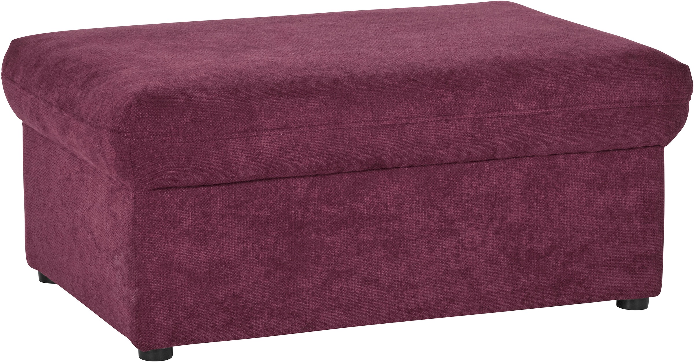 DOMO collection Hocker »Topper« mit Wellenunterfederung, auf Kunststoffgleitern