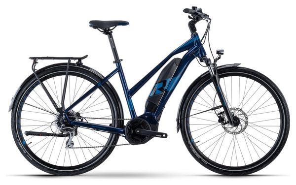 VTC Électrique Raymon TourRay E 2.0 Tektro T350 8V 500 Wh 700 mm Bleu