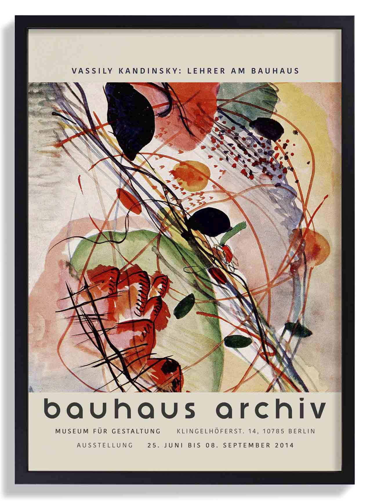 Aquarelldruck von Wassily Kandinsky Ausstellung