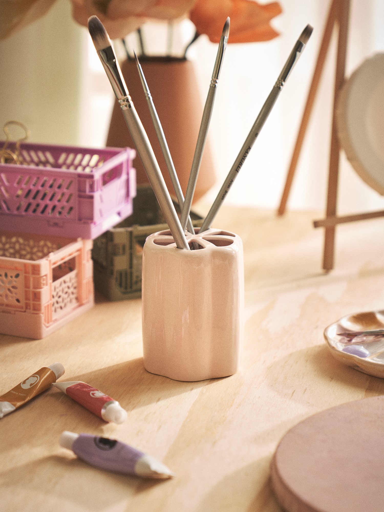Penselholder | Keramik. | Rose