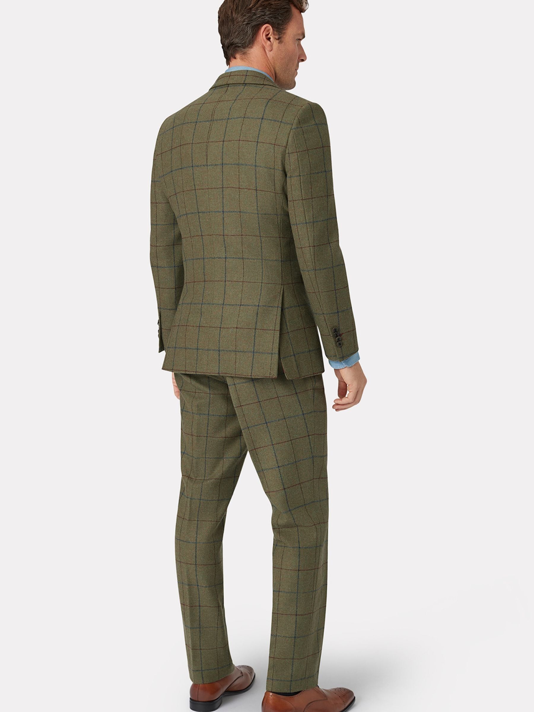 Groen - Brook Taverner Check Wool Suit Jacket