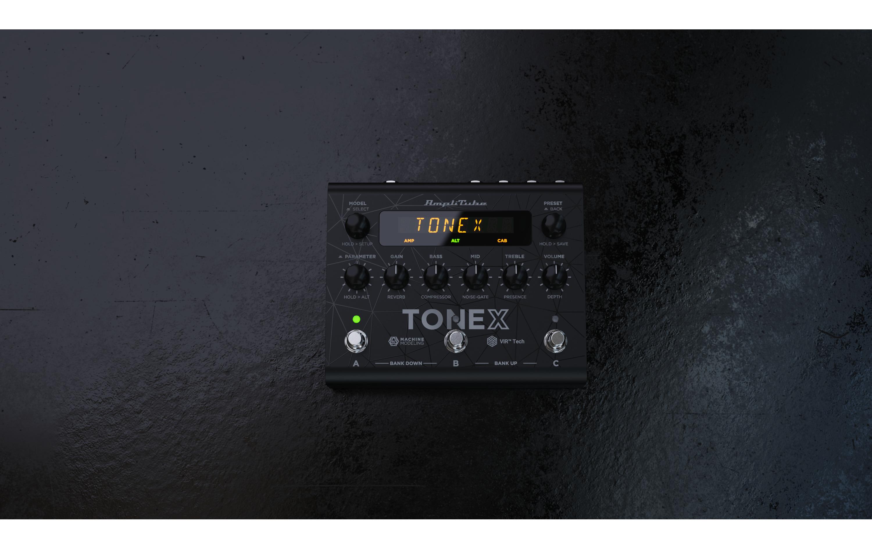 Pedal ToneX<br>KI-maschinenmodellierte Töne live auf der Bühne