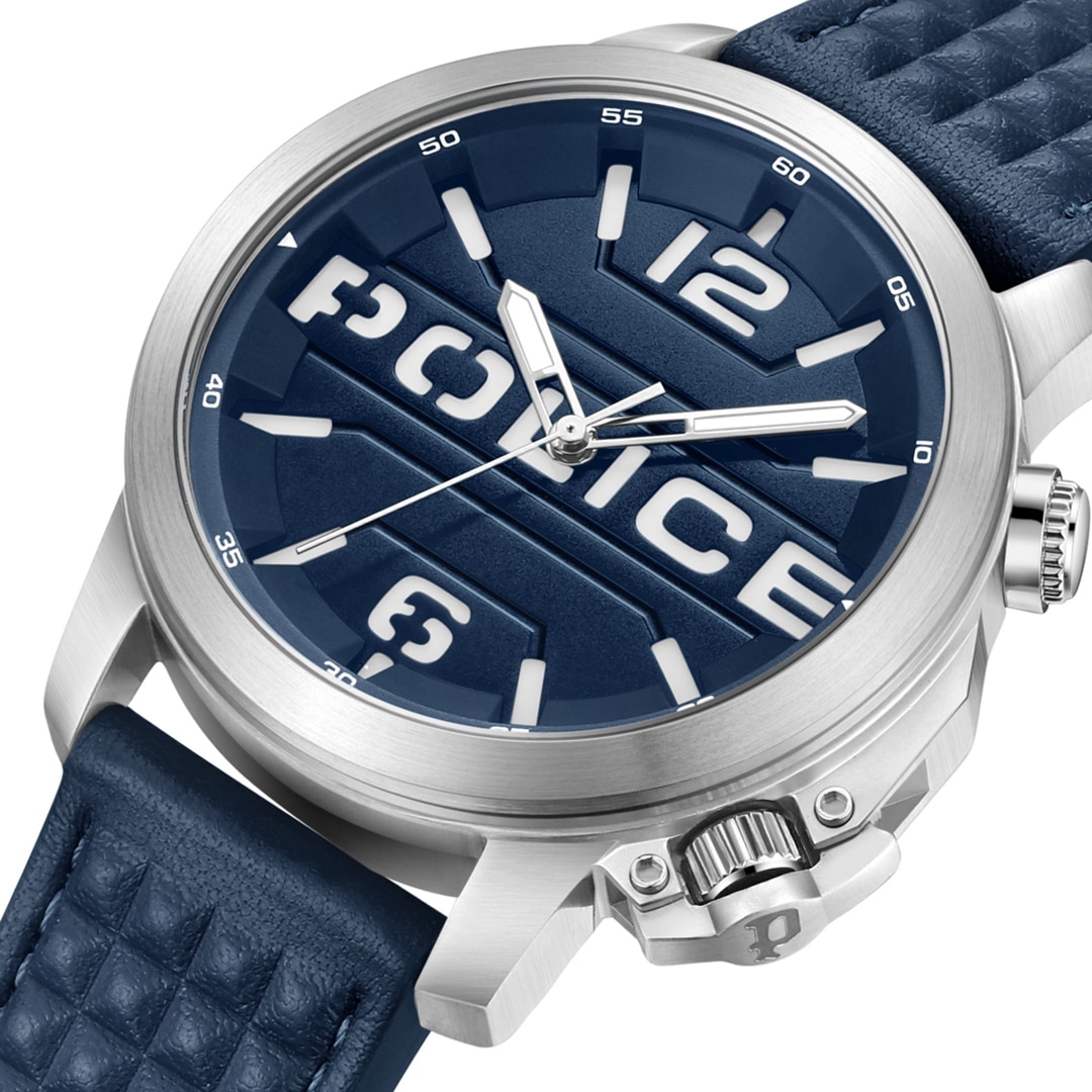 Police Automated Silbrig / Blau