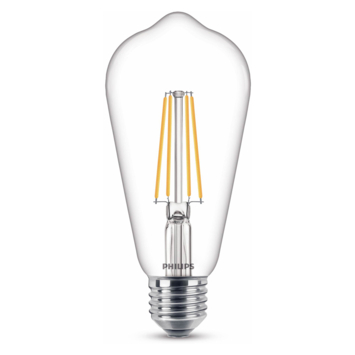 Philips LED edison E27 60W filament helder niet dimbaar