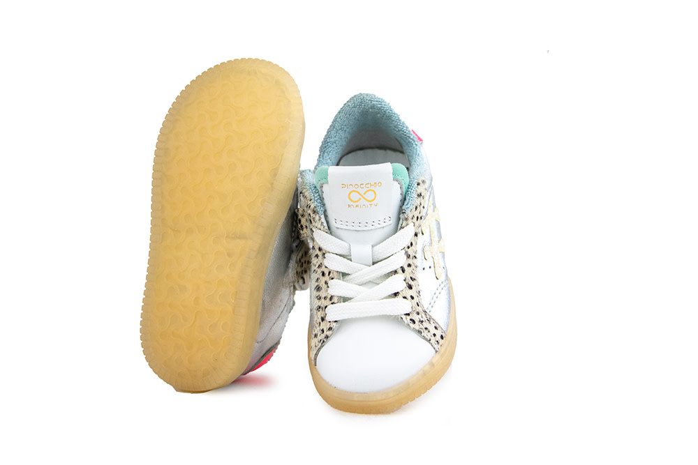 Pinocchio Sneaker Zilver Combi