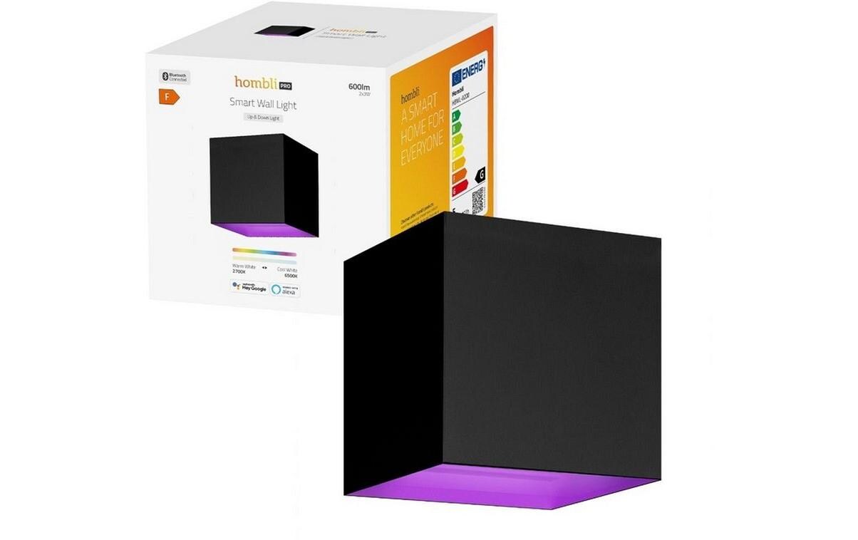 Gartenleuchte Smart Wall Light 2 x 3W, RGB+CCT, SchwarzGartenlampe mit Bluetooth-Technologie