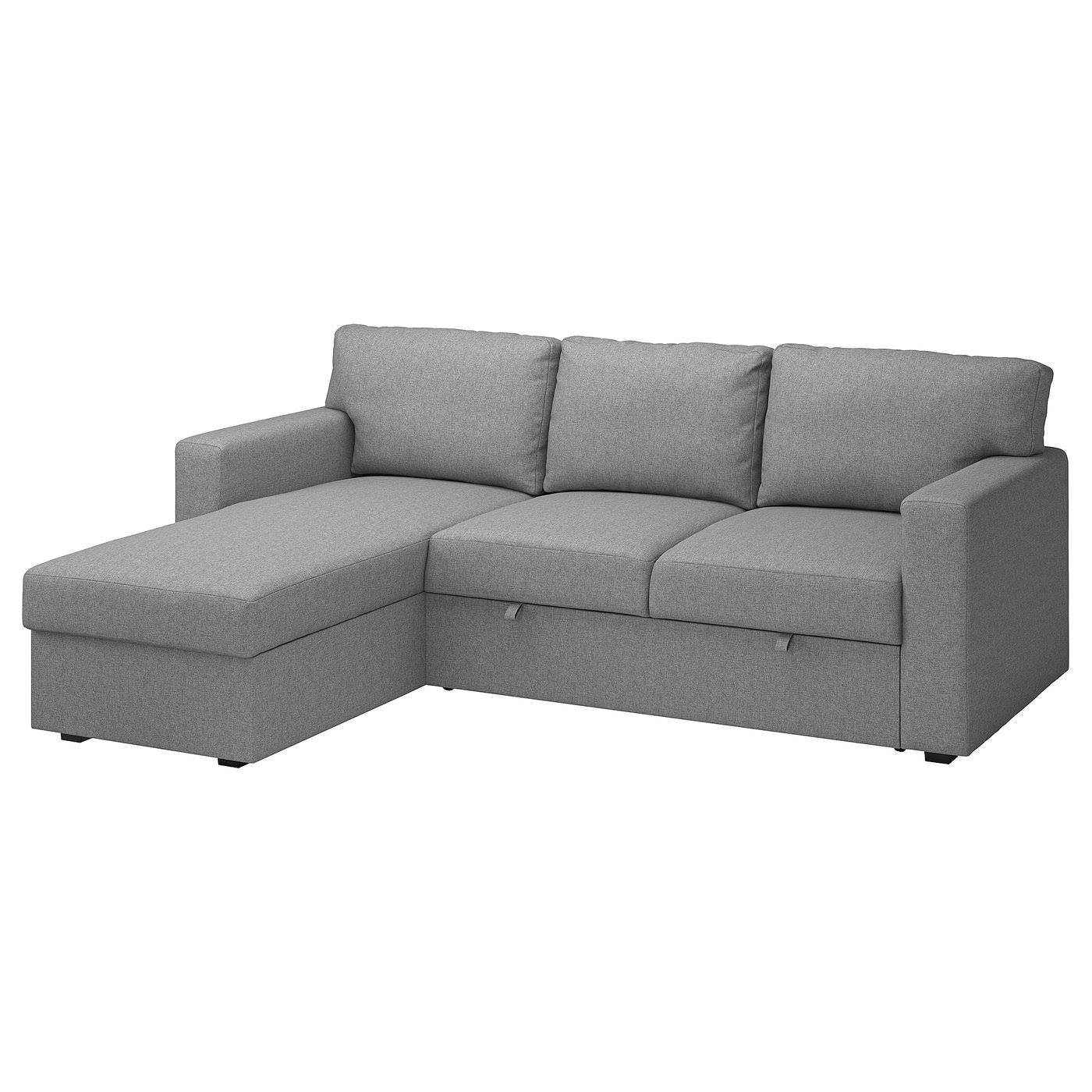IKEA BÅRSLÖV 3er-Bettsofa mit Récamiere