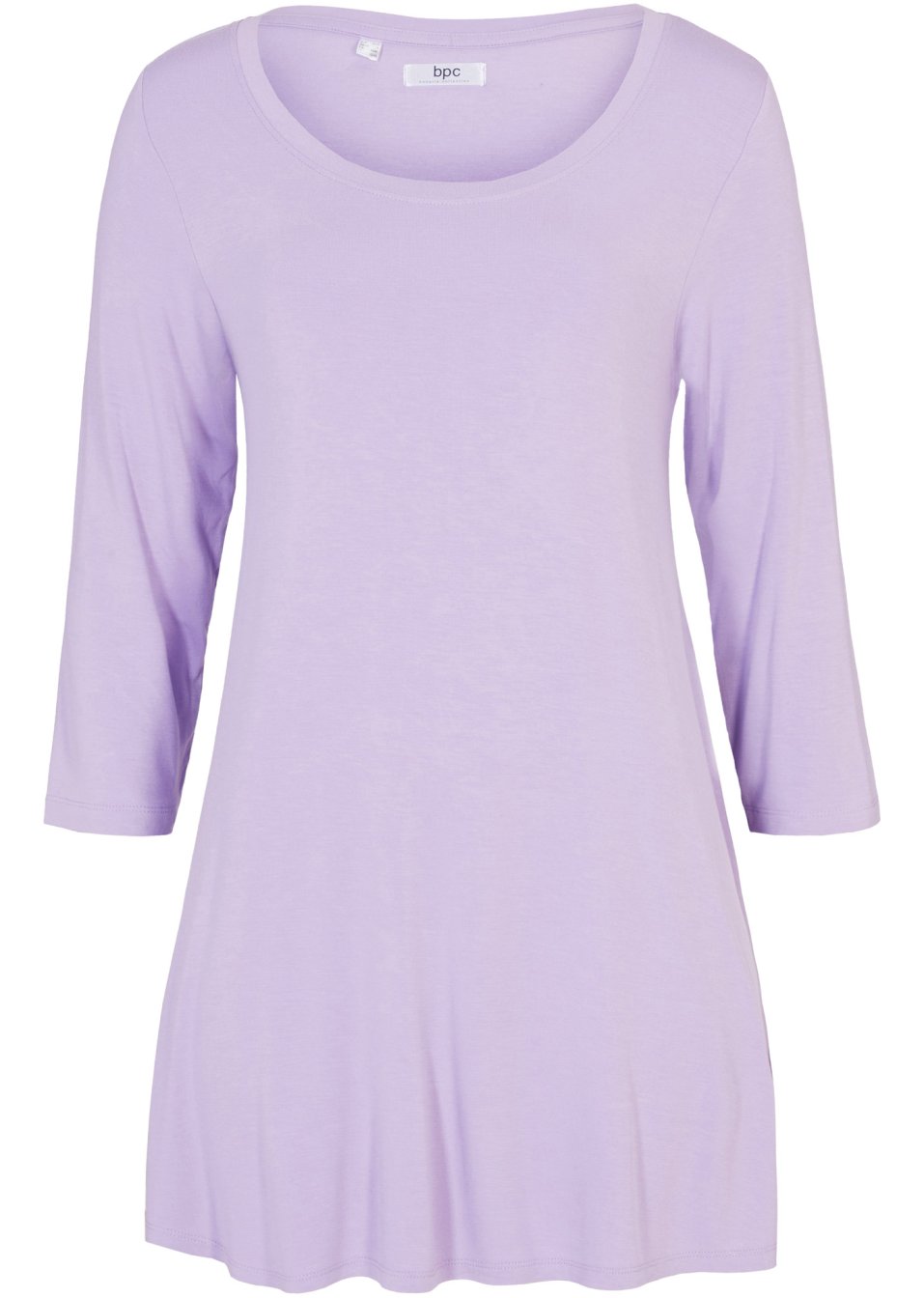 T-shirt en viscose extensible avec manches 3/4