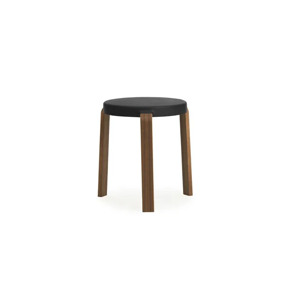 Normann Copenhagen  Tap skammel - sort/valnød