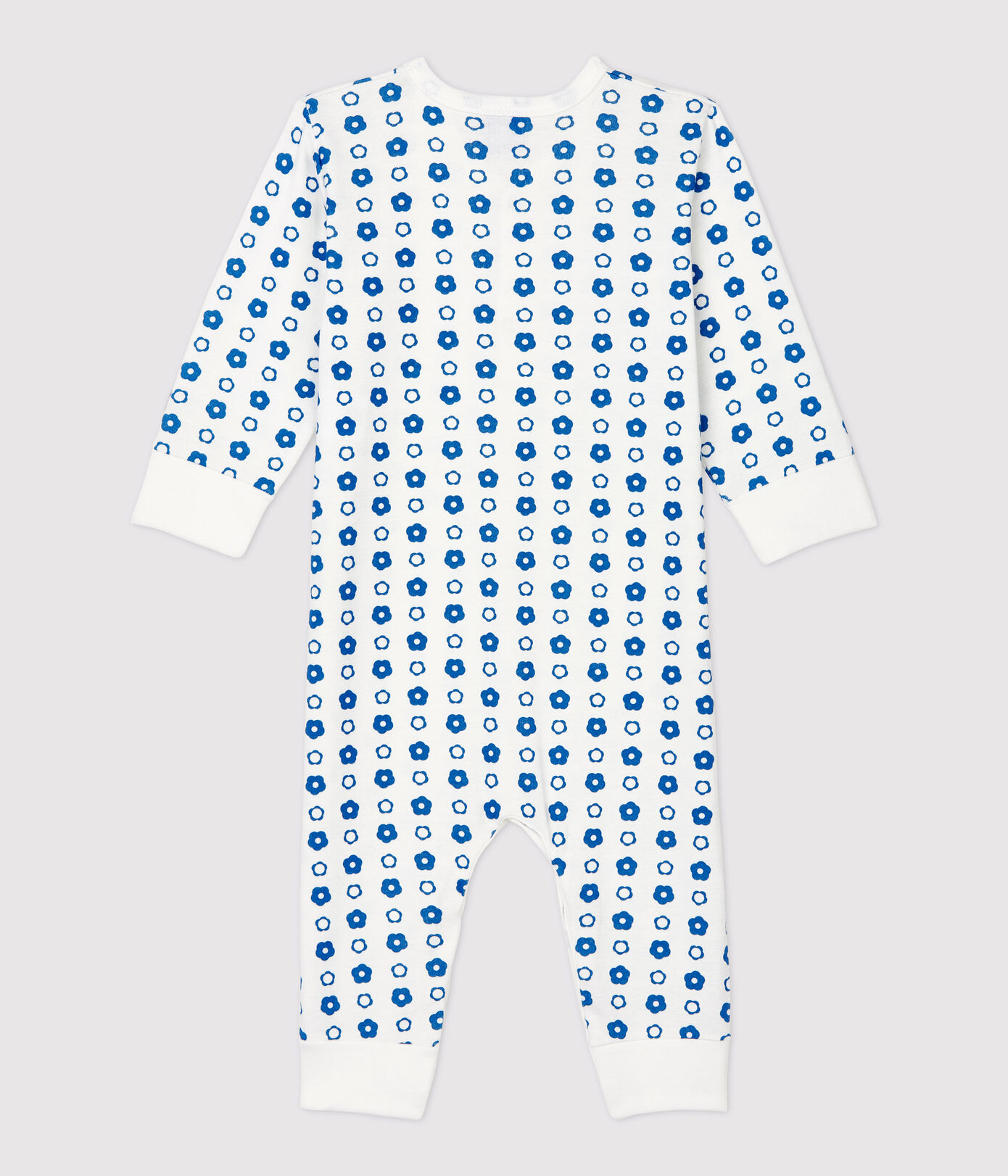 Dors-bien sans pieds bébé fleurs rétro en coton biologique