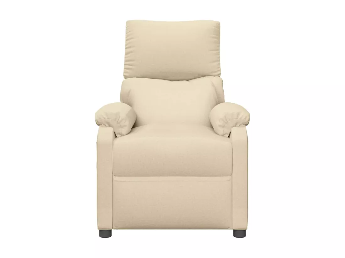 Fauteuil inclinable Crème Tissu