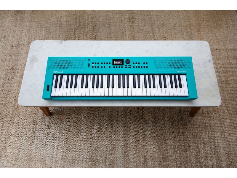 Roland Keyboard GO:KEYS 3 Türkis Keyboard mit 61 anschlagsdynamischen Tasten und Zen-Core Engine