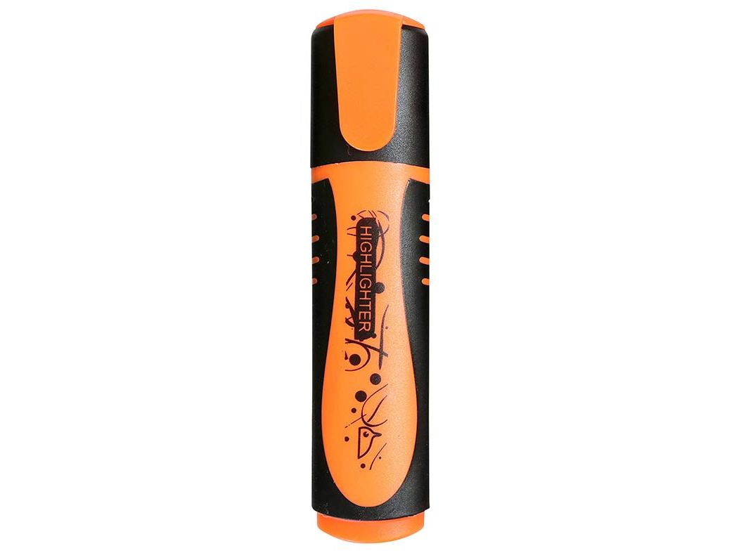 SUBLINHADOR AUCHAN FLUORESCENTE LARANJA