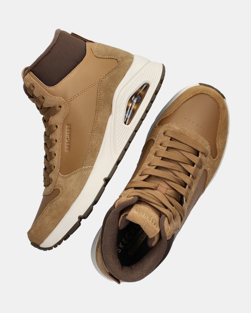 Skechers Uno Stacre Mid Hoge sneakers  - cognac