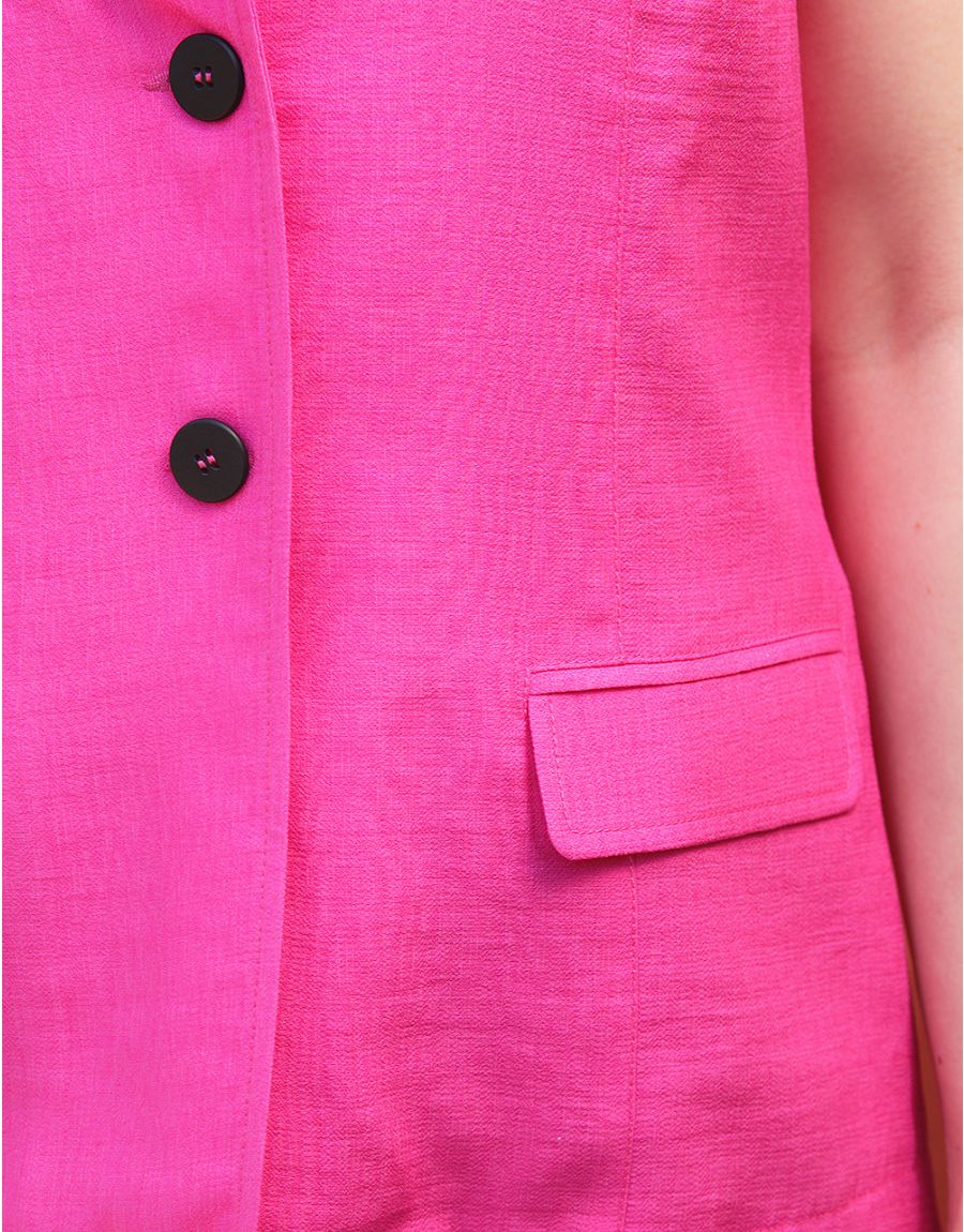 Blazer sans manches rose