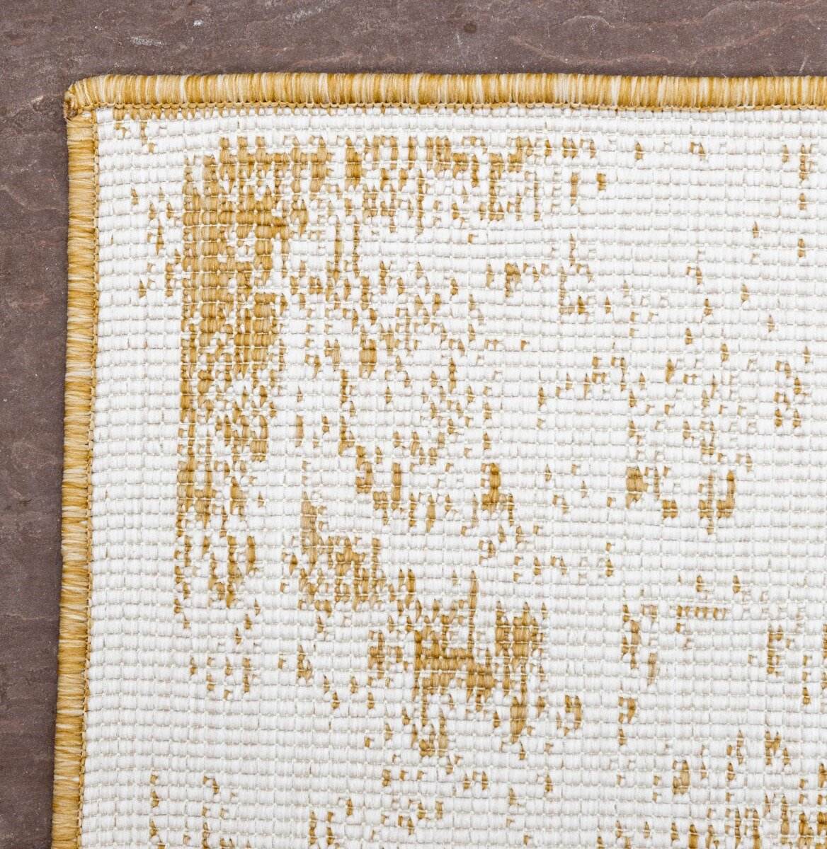 Buitenkleed sage - Geel|Okergeel - dubbelzijdig - EVA Interior