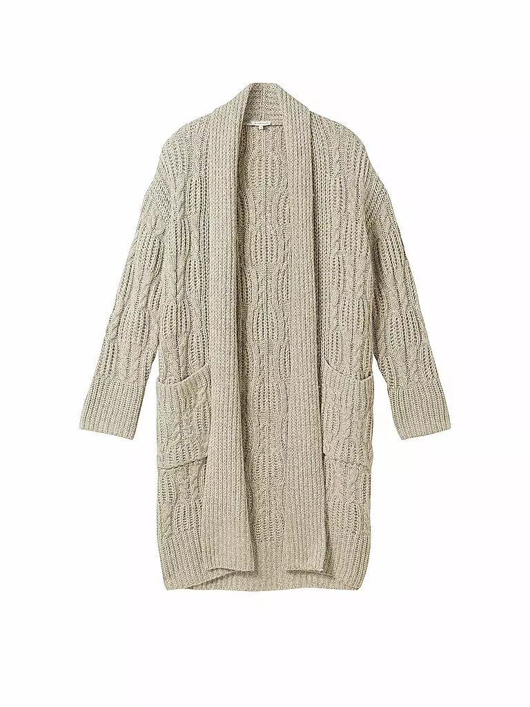 TOM TAILOR Strickjacke beige