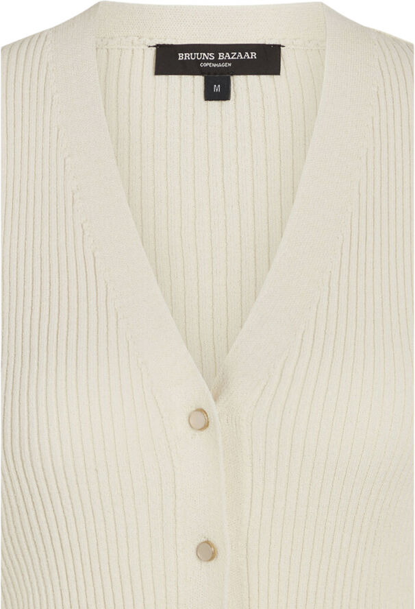 Bruuns Bazaar GallberryBBCarica knit cardigan White cream