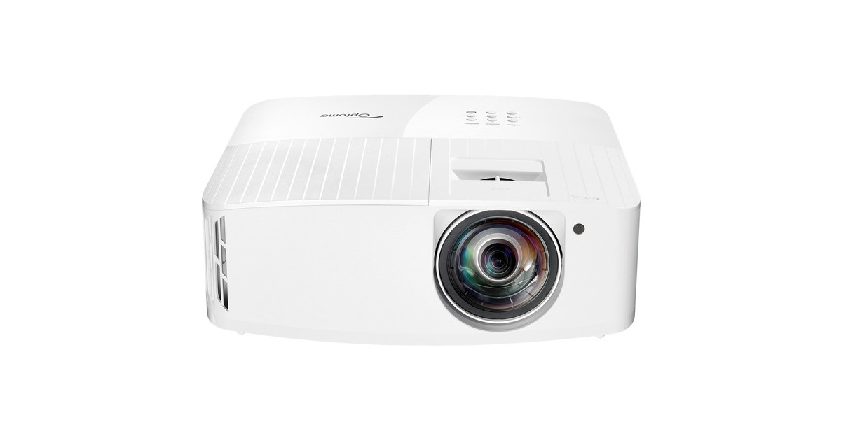 Optoma4K400STx Heldere, True 4K UHD short throw DLP-projector  (Wit, 4000 ANSI Lumen, voor klaslokalen en vergaderruimten)