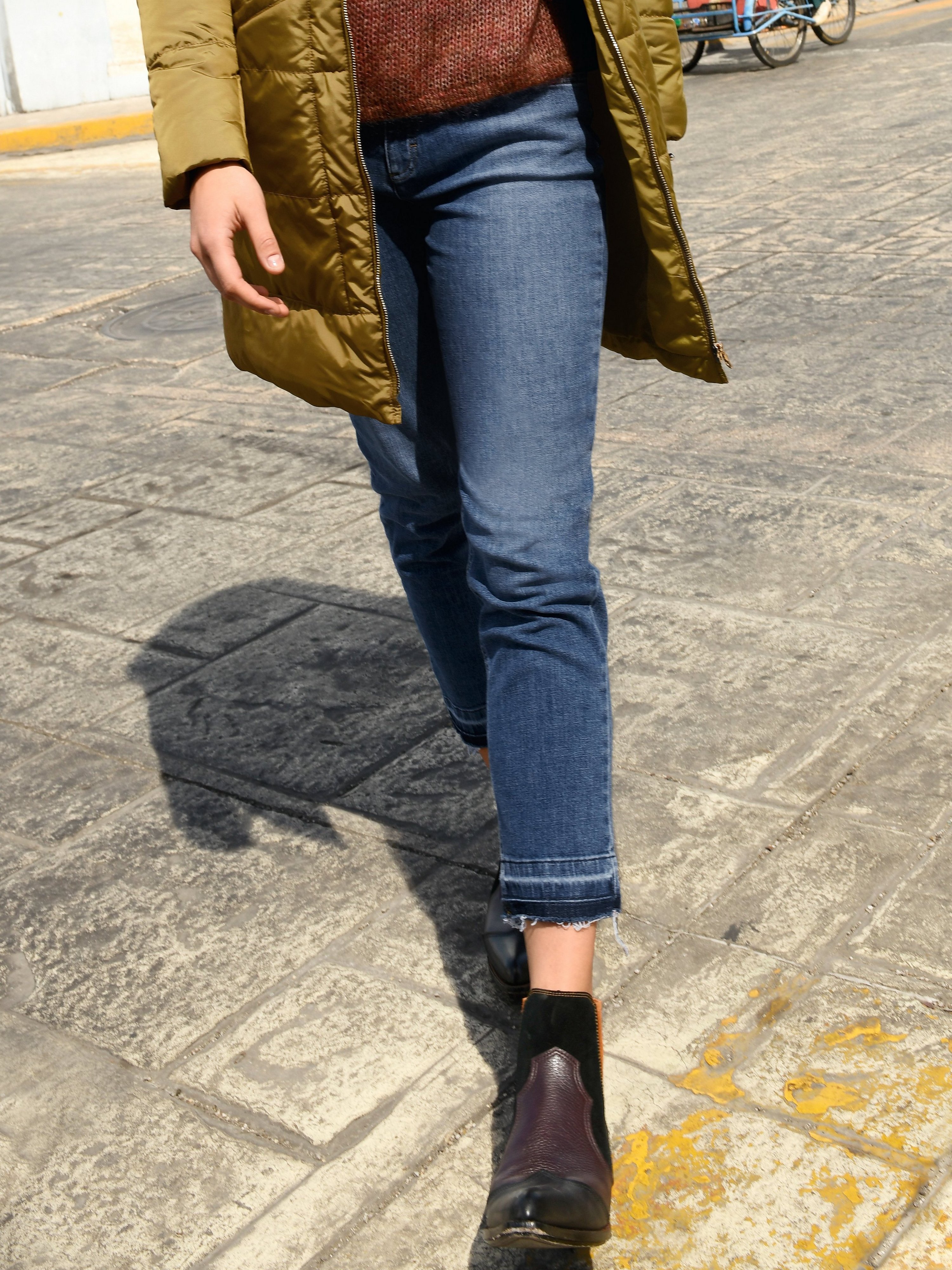 Knöchellange 5-Pocket-Jeans