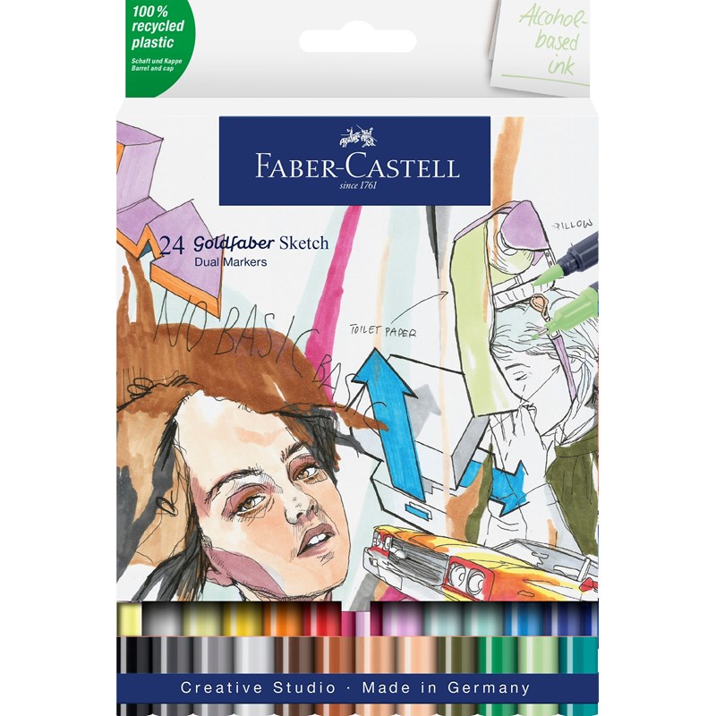 Faber-Castell<br>Tusser Goldfaber Sketch 24 stk