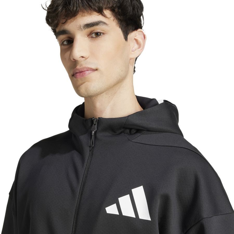 adidas Sweat à Capuche Z.N.E. Full Zip - Noir/Blanc