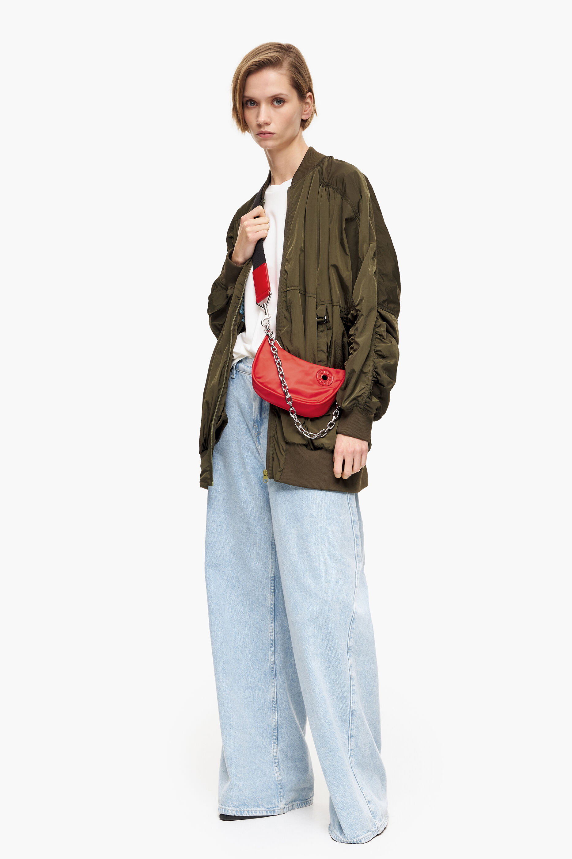 Bolsa Moon XS vermelha de nylon