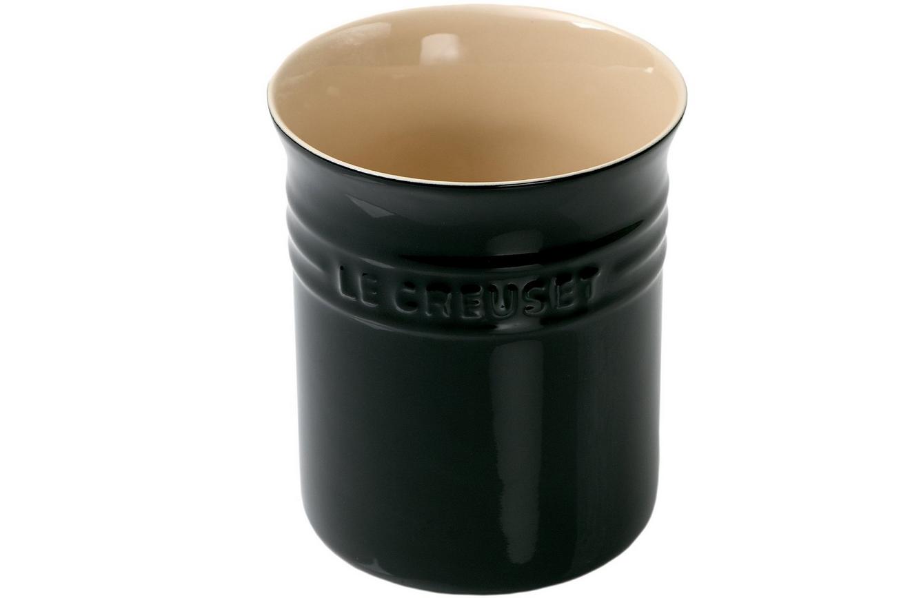 Le Creuset aardewerken spatelpot, zwart, 15 cm