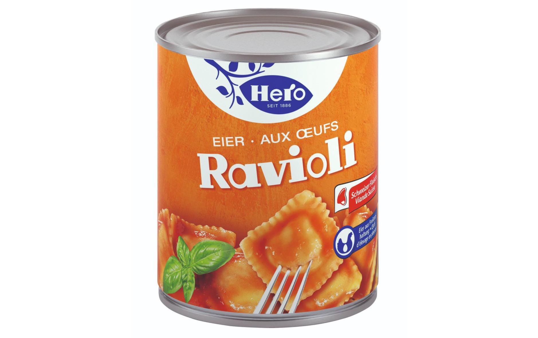 Dose Eier Ravioli 6 x 870 gWeiche Teigtaschen mit Fleischfüllung und würziger Tomatensauce
