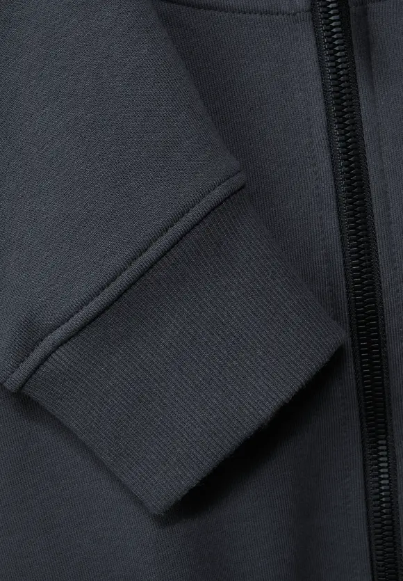 Sweatshirtjacke mit Kapuze - phantom grey