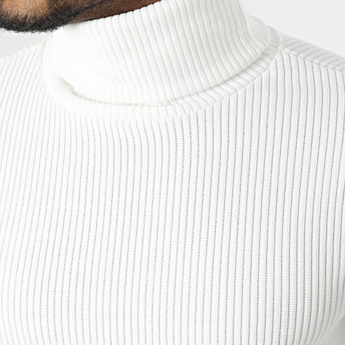 Pull Col Roulé 006 Beige Clair