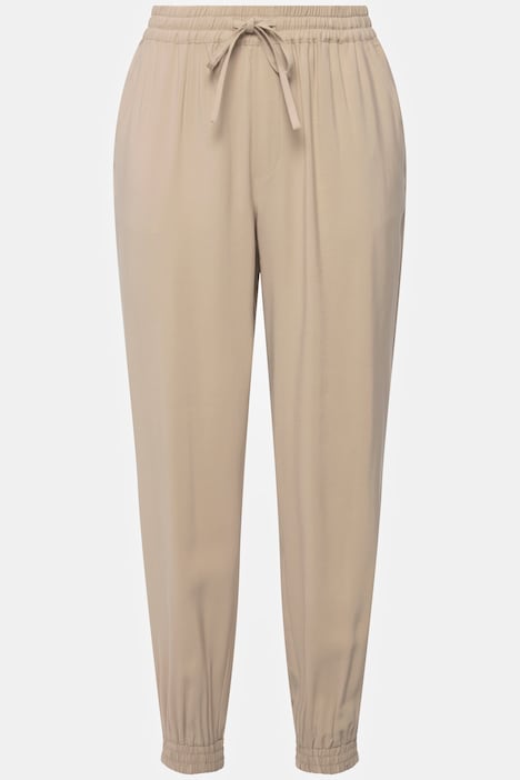 Jogginghose, wide Legs, Elastikbund, Elastastiksaum