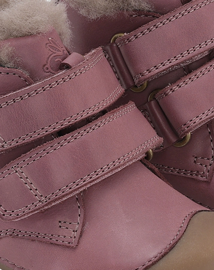 Klett-Lauflernschuh PETIT MID LAMB gefüttert in dark rose