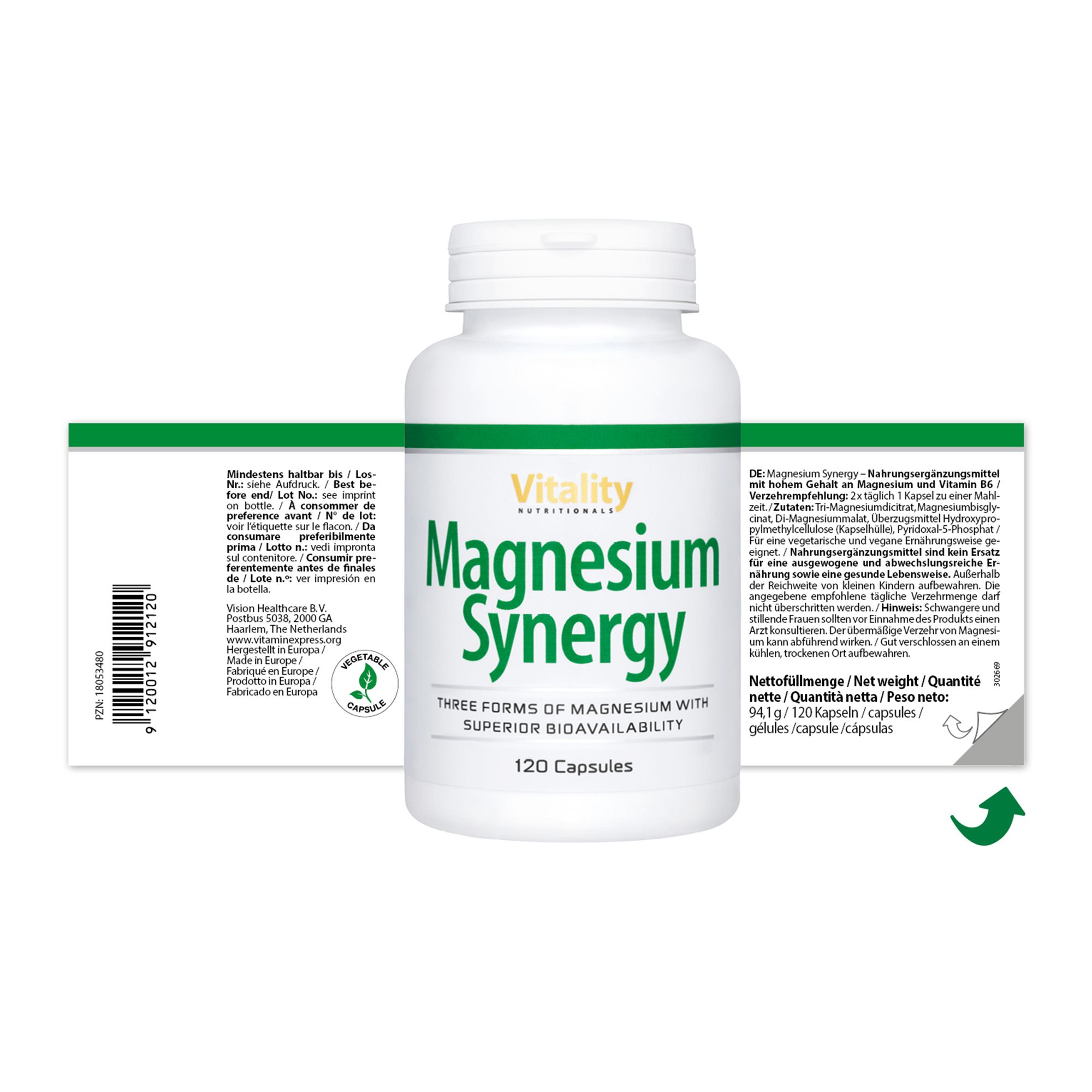 MAGNESIUM SYNERGY Komplex Glycinat Malat & Citrat