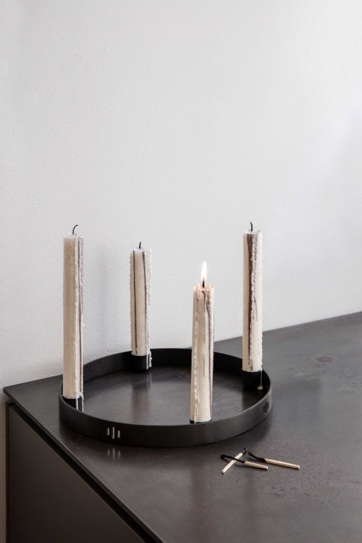 Ferm Living Circle kandelaar small messing