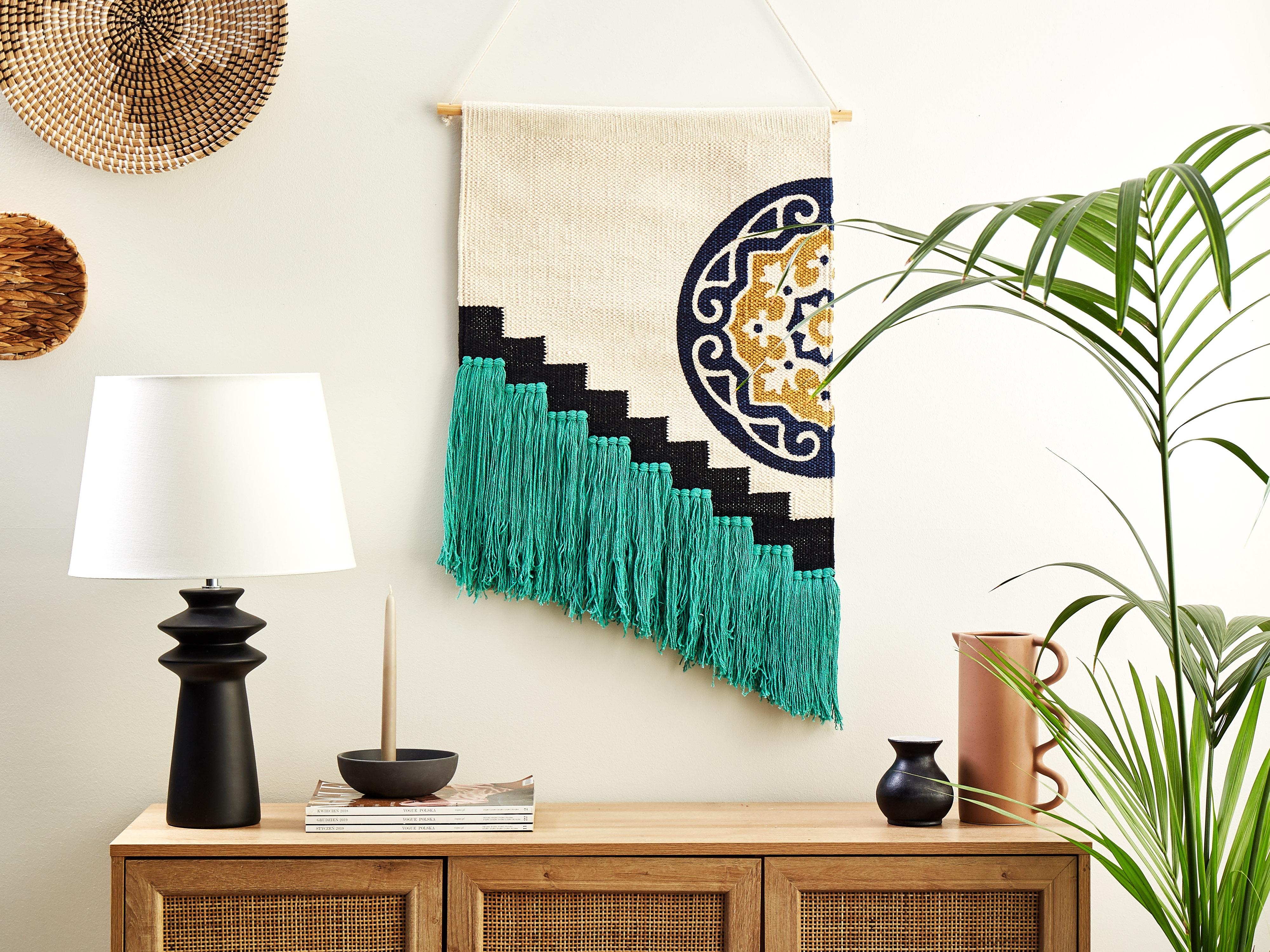 Stoffen wanddecoratie NOWSHERA Katoen 110 cm Meerkleurig