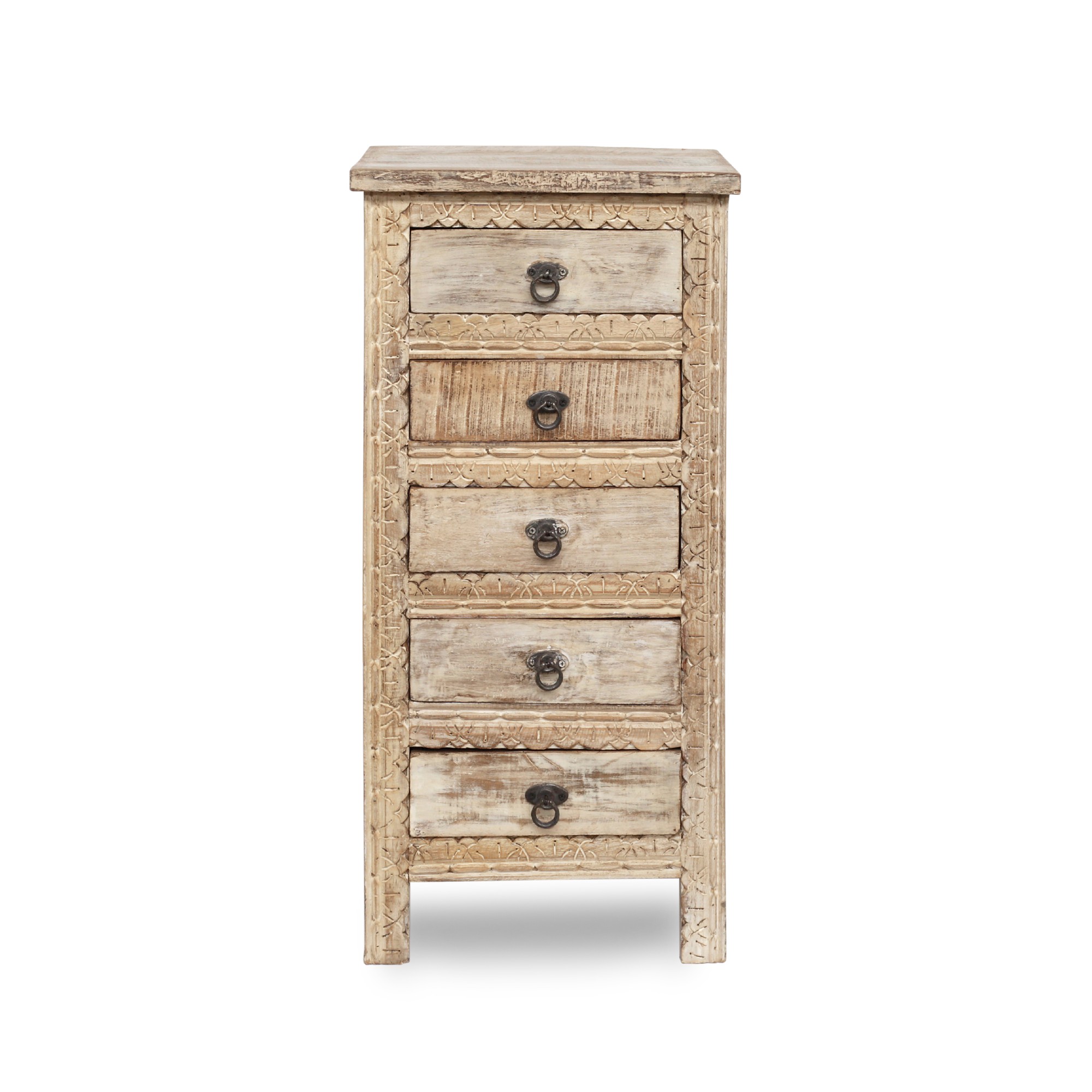 Schränkchen 'Gaveta' mit 5 Schubladen, H 93 cm, B 45 cm, L 37 cm von fischer's lagerhaus