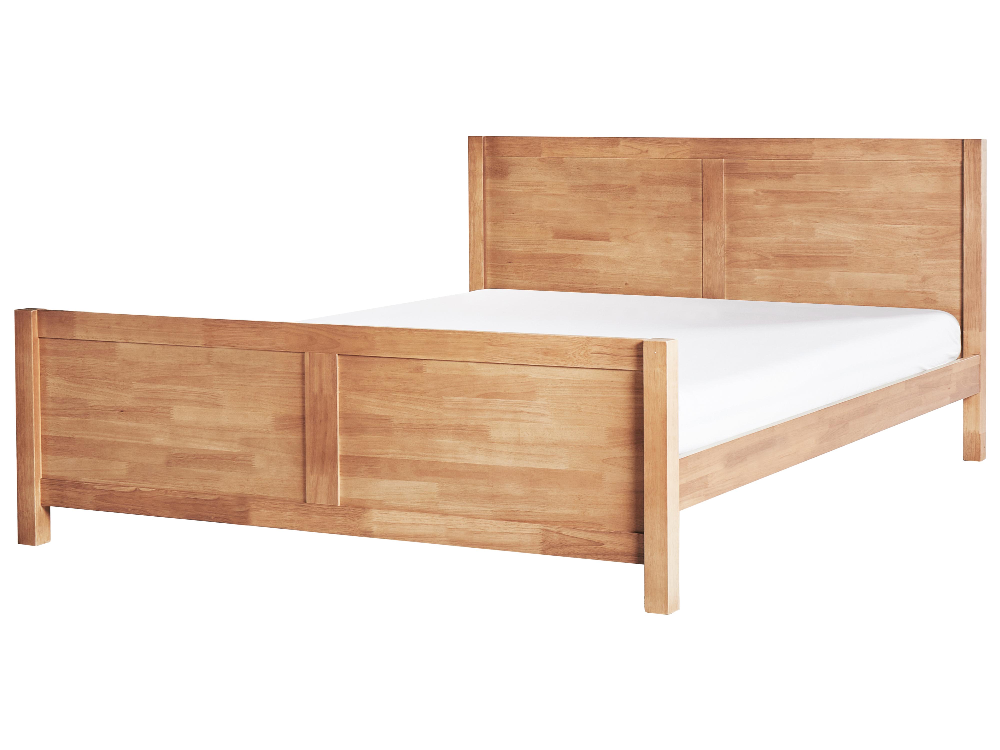 Bed Hout CHAMPAGNAT 180 x 200 cm Lichtbruin