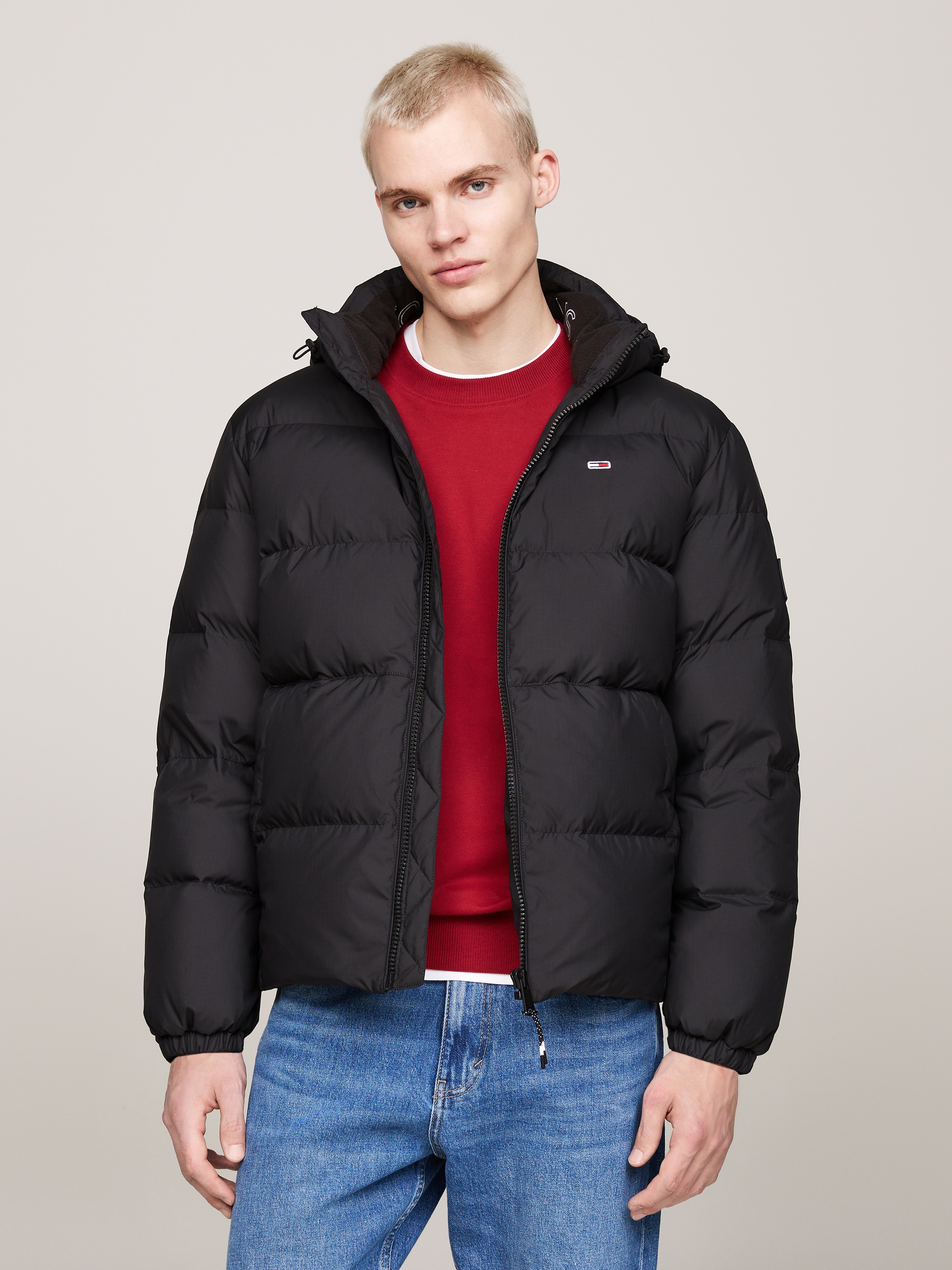 Tommy Jeans Steppjacke »TJM ESSENTIAL DOWN JACKET EXT« mit Kapuze Winterjacke Outdoorjacke Gefüttert 2 in 1 Jacke abnehmbare Kapuze