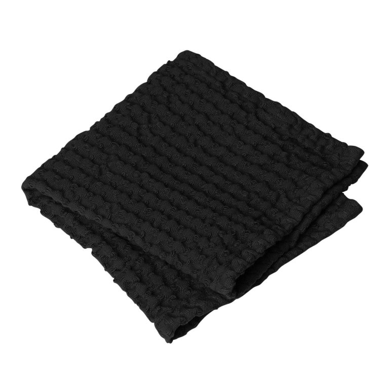 Blomus Caro gastendoek 30x50 set van 2 zwart