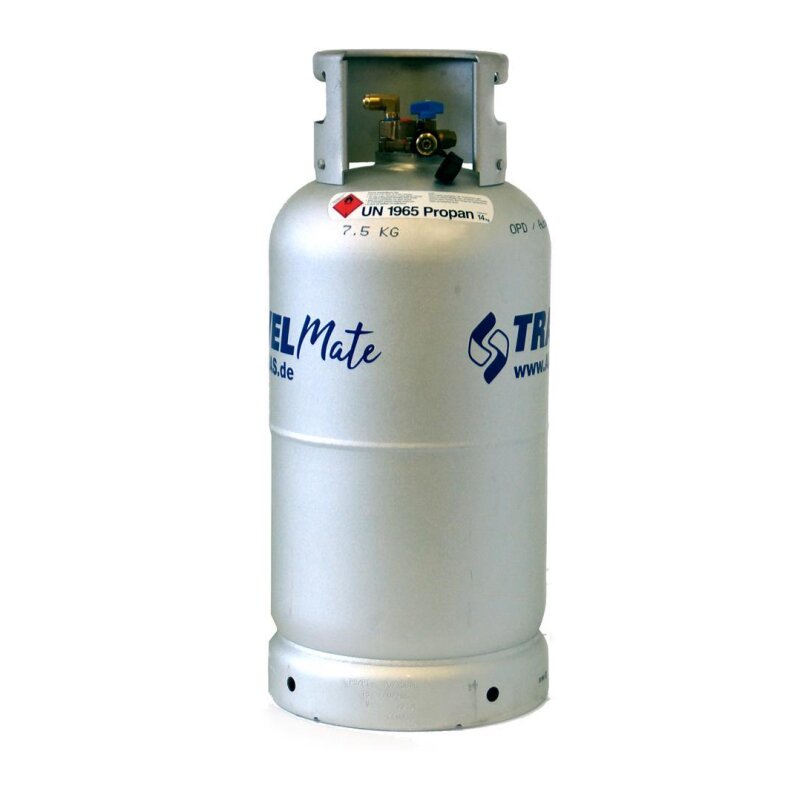 ALUGAS TRAVELMate Tankflasche 33,3 Liter mit Multiventil (DE)