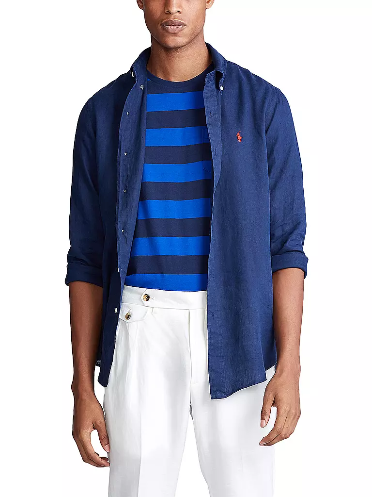 POLO RALPH LAUREN Leinenhemd dunkelblau