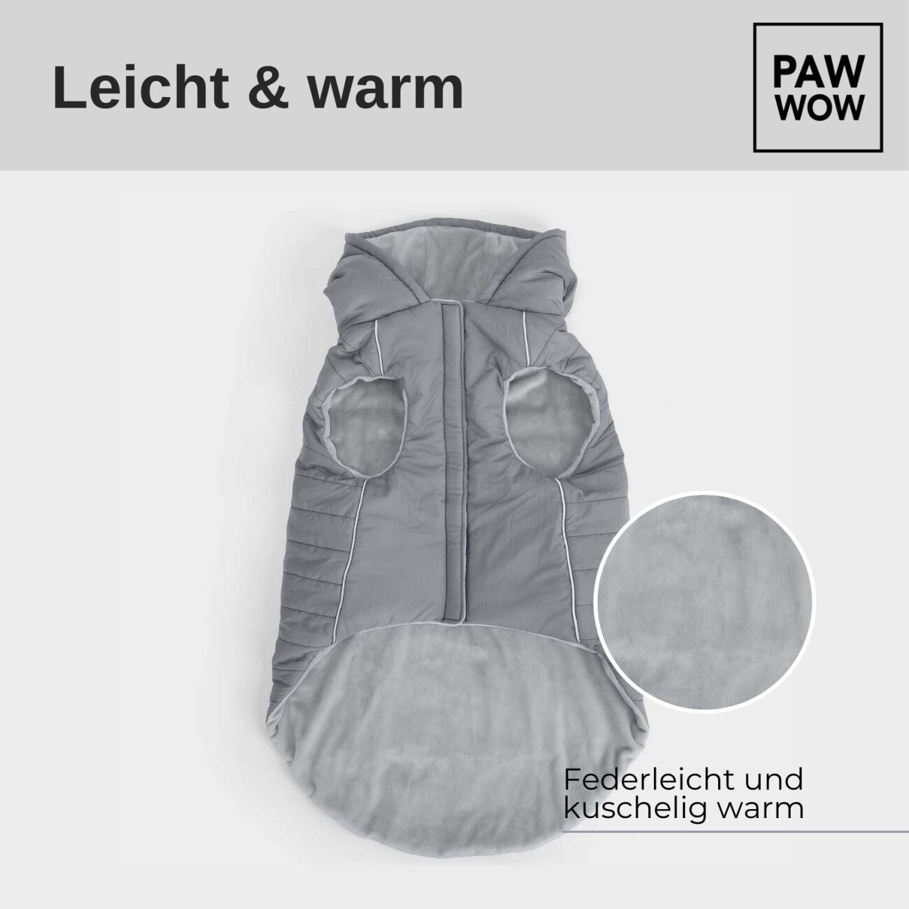 PAW WOW Hundejacke IMMI Grau S