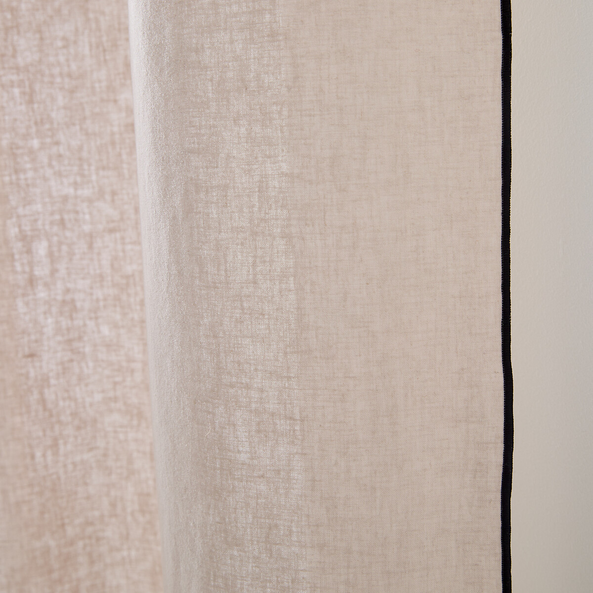 LA REDOUTE INTERIEURS<br>Cortina de meio linho com ilhós, Lincot