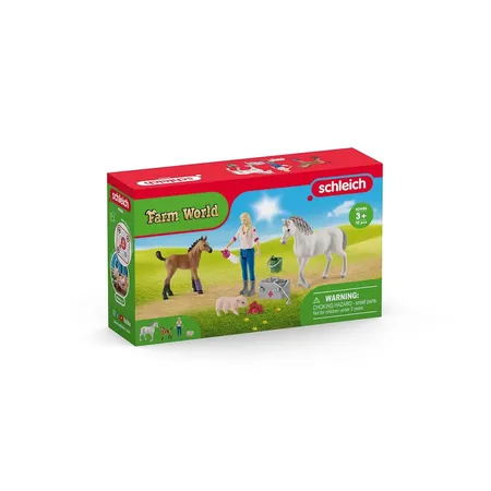 Schleich® 42486 Farm World - Arztbesuch bei Stute und Fohlen